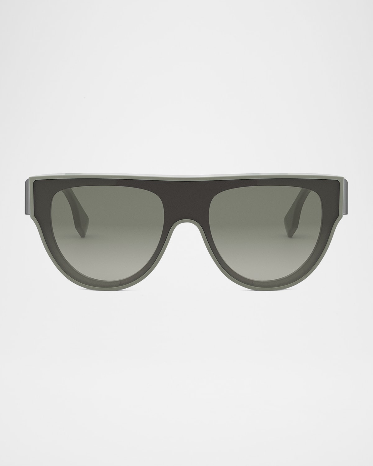 Logo  Acetate & Nylon Shield Sunglasses - 3