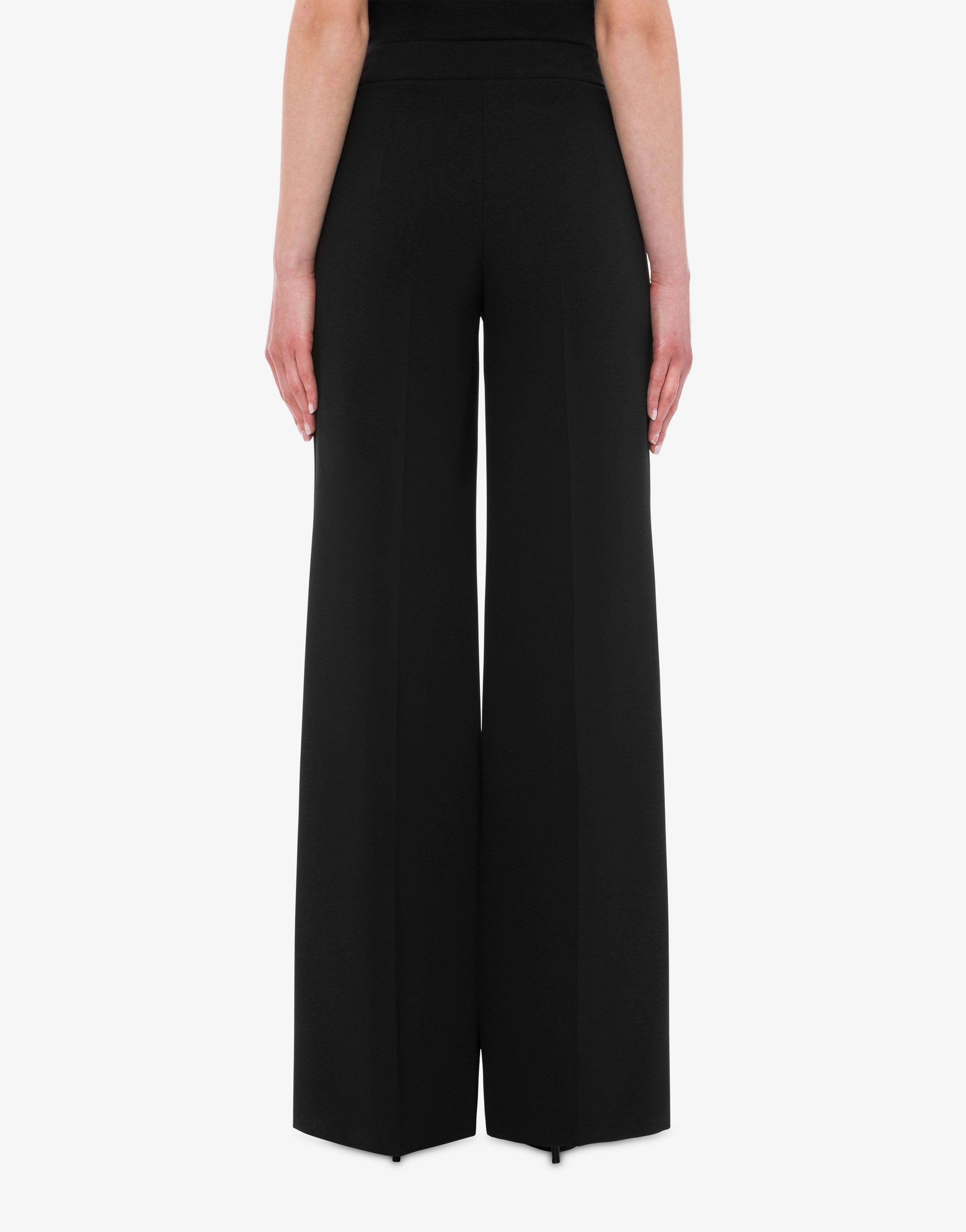 HEART BUTTONS CRÊPE TROUSERS - 3