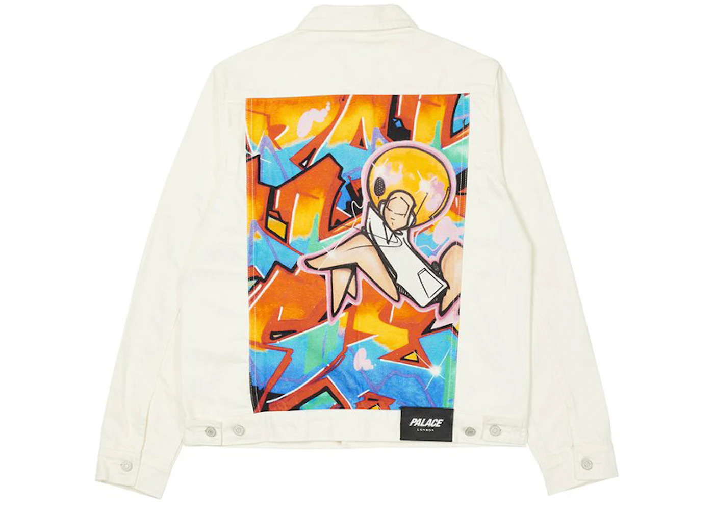 Palace Zomby Denim Jacket White - 1