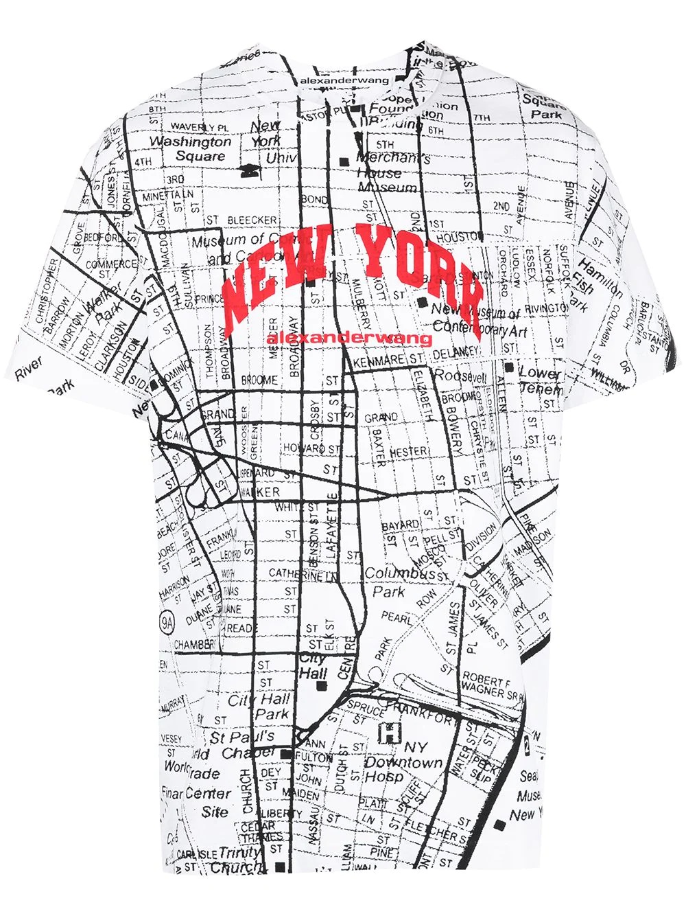 New York-print T-shirt - 1