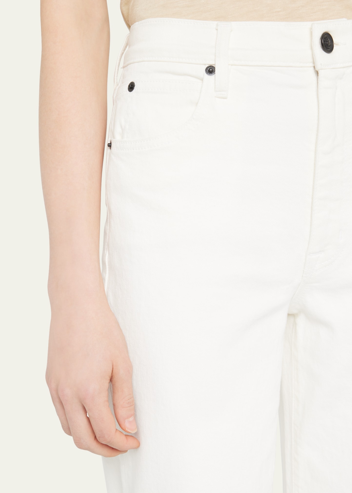 Grace Straight Raw Hem Jeans - 5