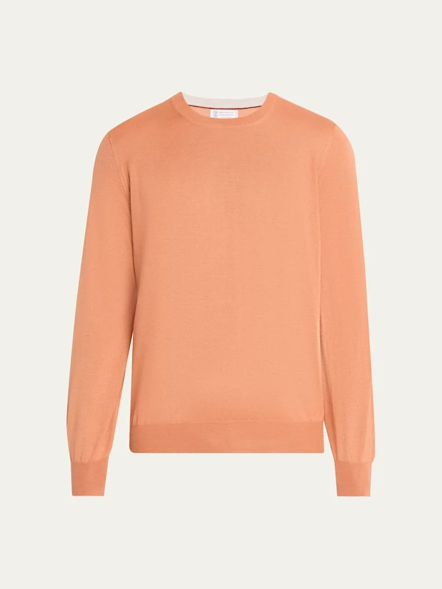 Men's Cashmere Knit Crewneck Sweater - 1