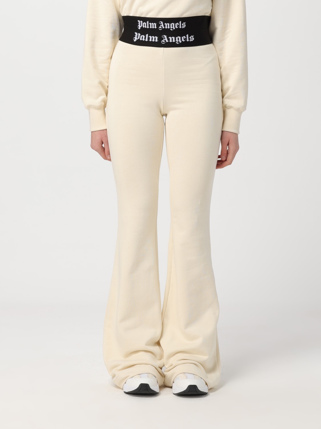 Giglio Palm Angels Trousers Womens Palm Angels Outlet: Leather