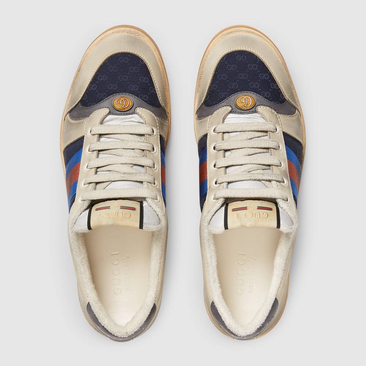 ★送料・関税込★GUCCI★SCREENER GG SNEAKERS★スニーカー★ Men's GG Screener sneaker in GG canvas/white leather | GUCCI® US