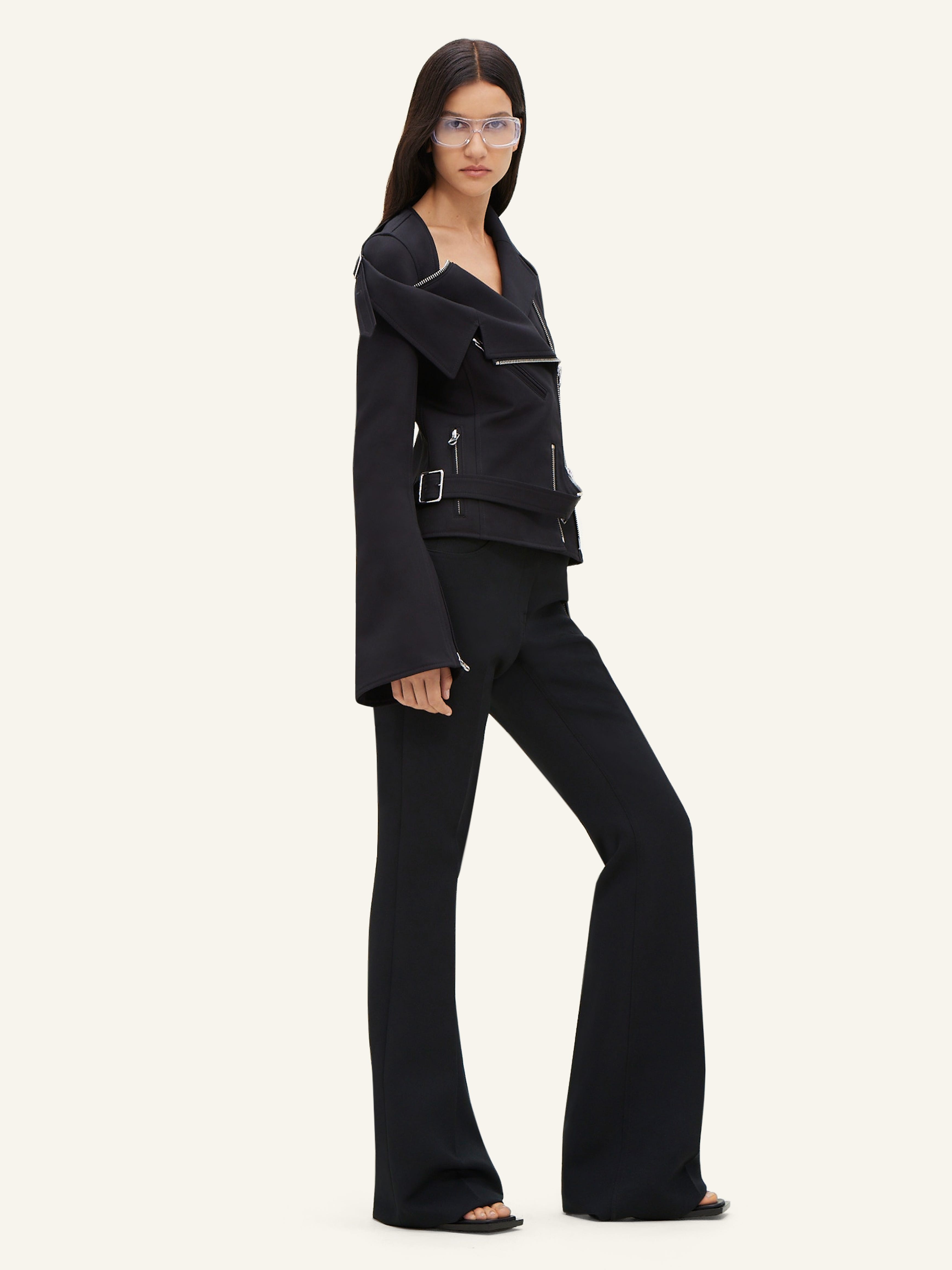 MODULAR COTTON BIKER JACKET - 4
