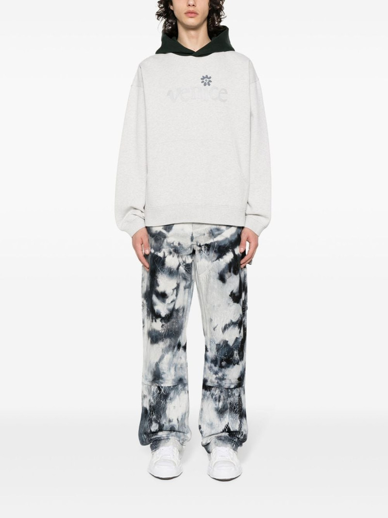 ERL graphic-print cotton hoodie outlook