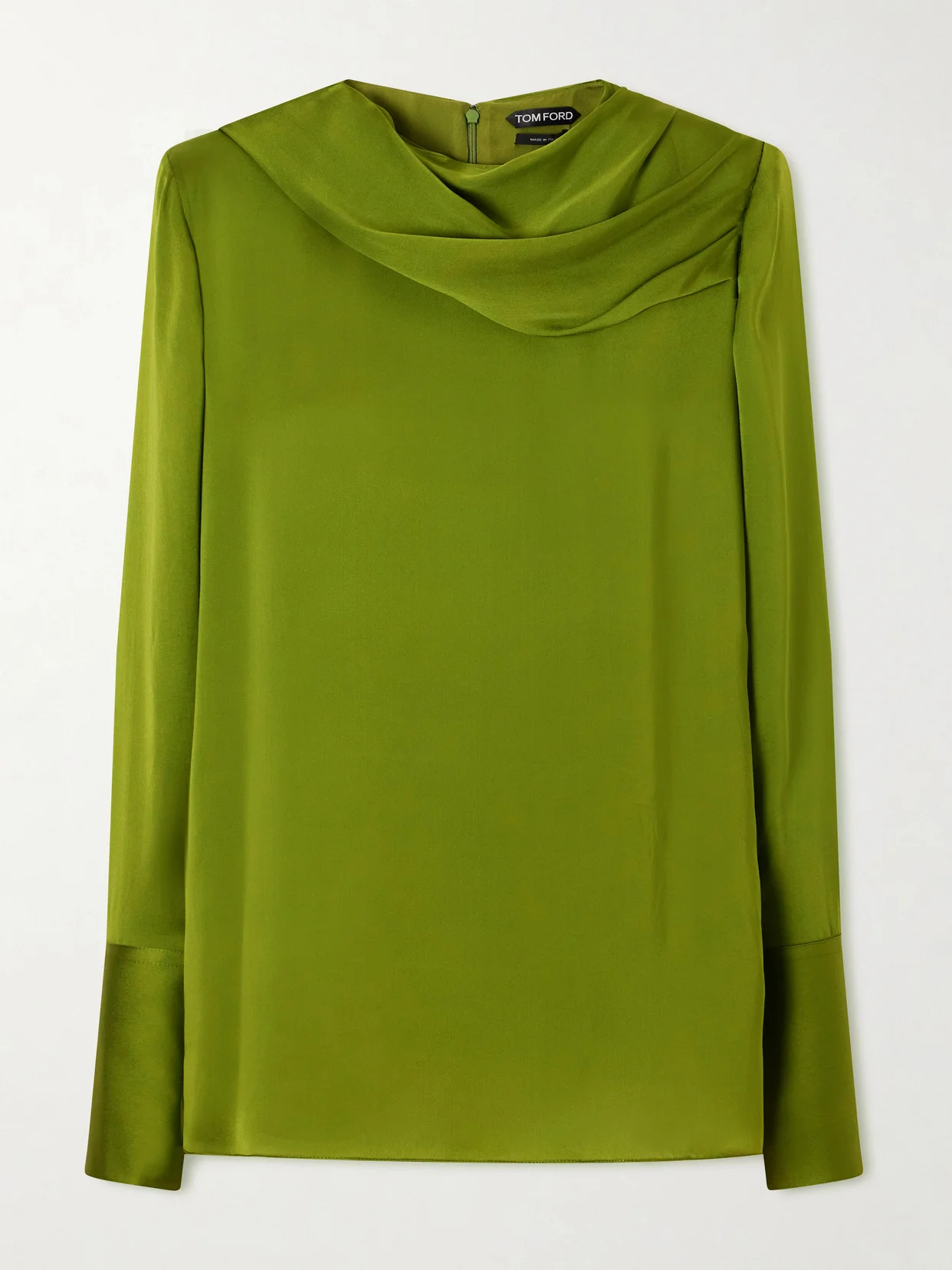 Draped Silk-georgette Blouse - 1