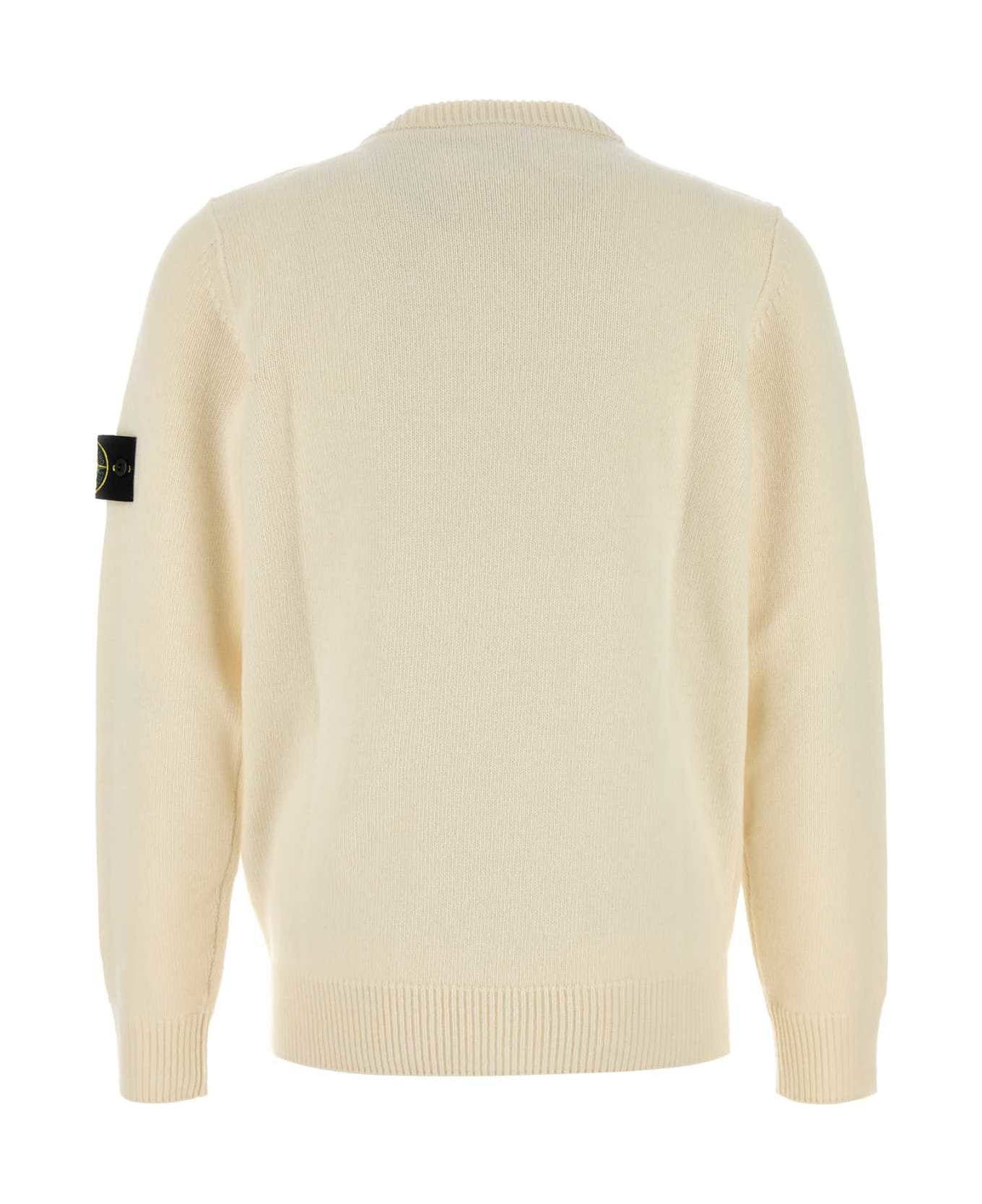 Ivory Wool Blend Sweater - 2