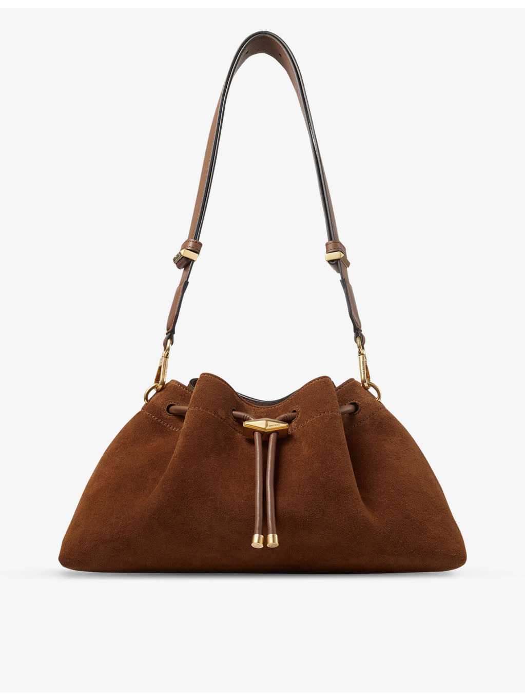 Cinch suede shoulder bag - 6