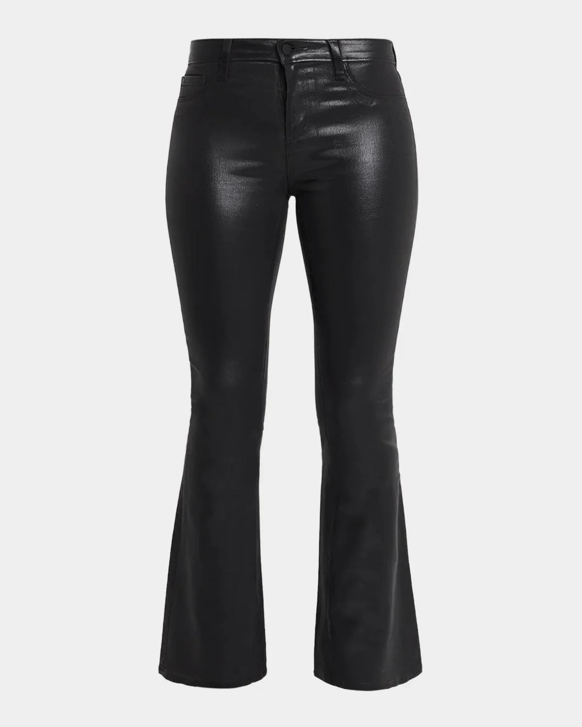 Marty High-Rise Coated Flare Jeans - 1
