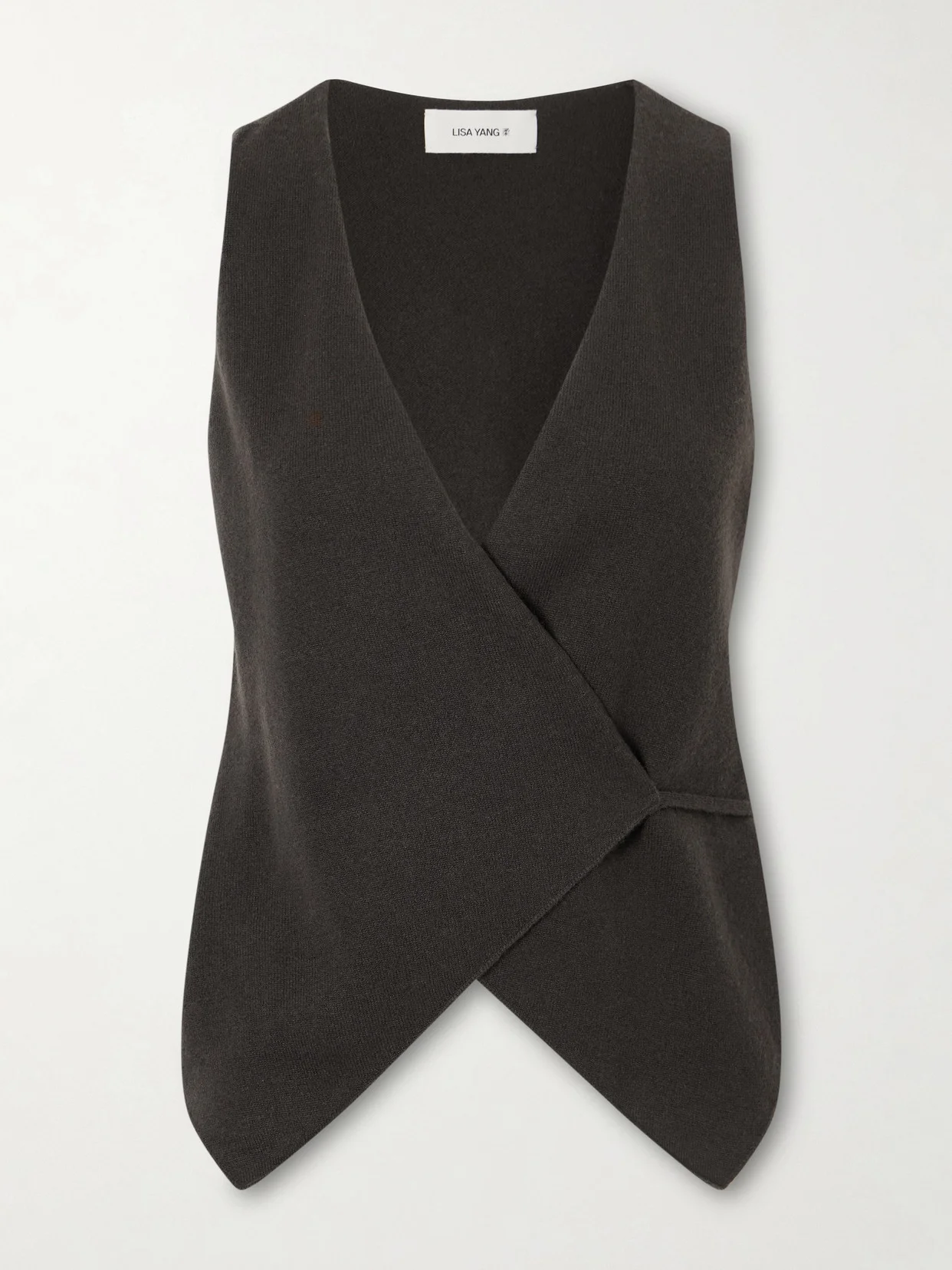 Nayi Cashmere Knit Wrap Top - 1