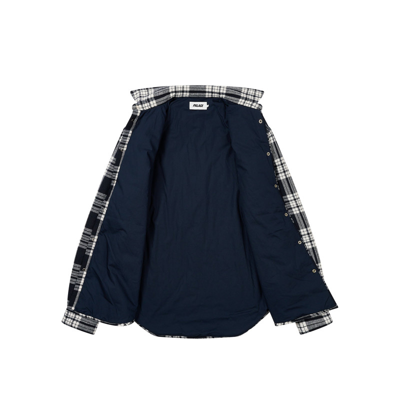 PALACE CHECK INSULATED SHIRT NAVY outlook