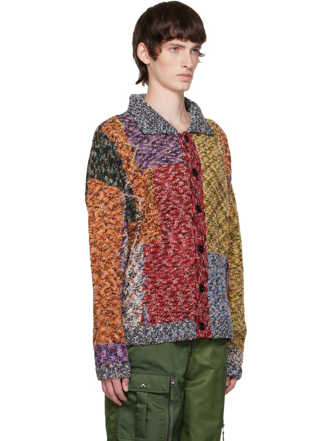 Mutilcolor Croydon Patchwork Cardigan - 2