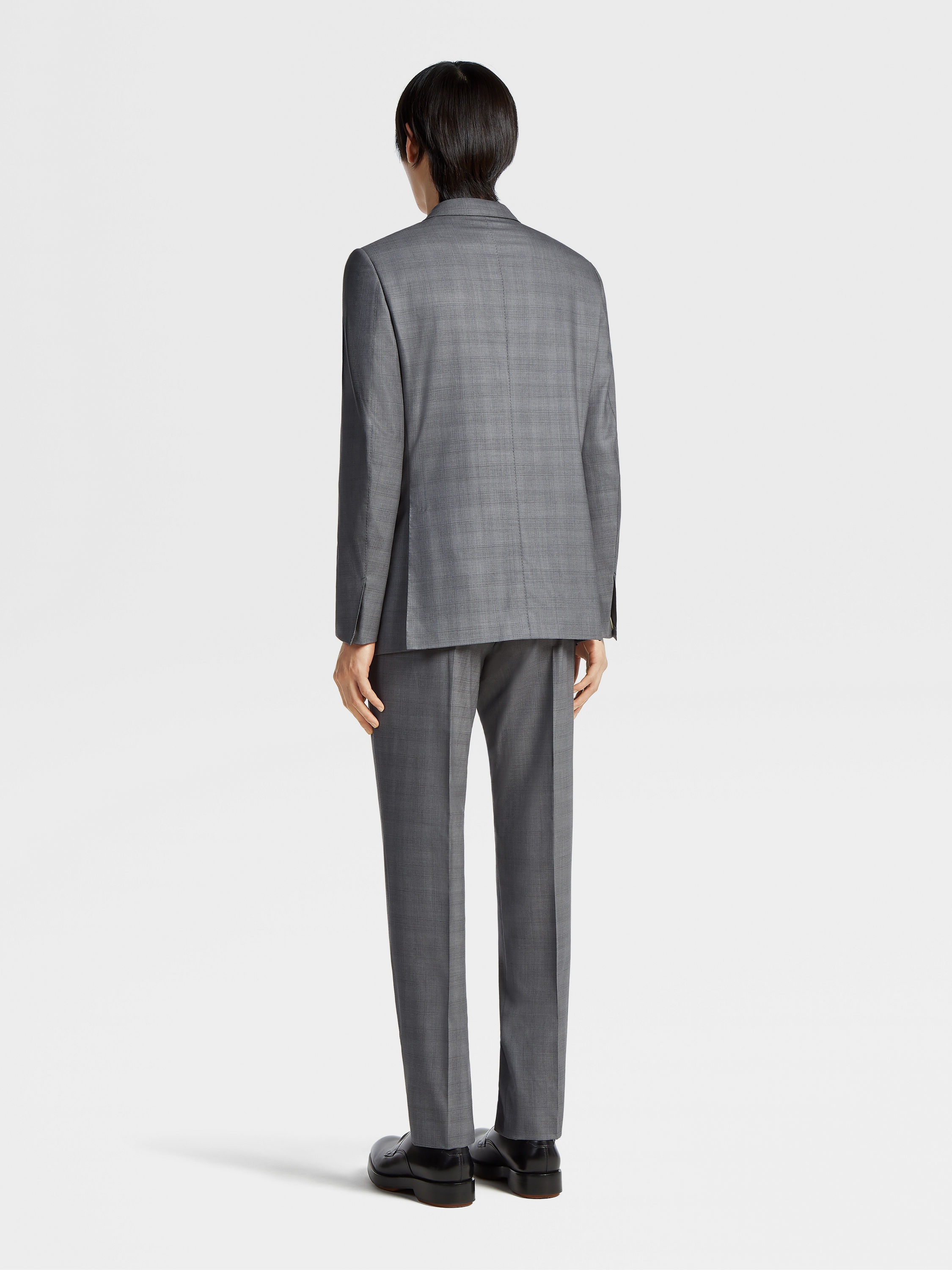GREY CENTOVENTIMILA WOOL SUIT - 4