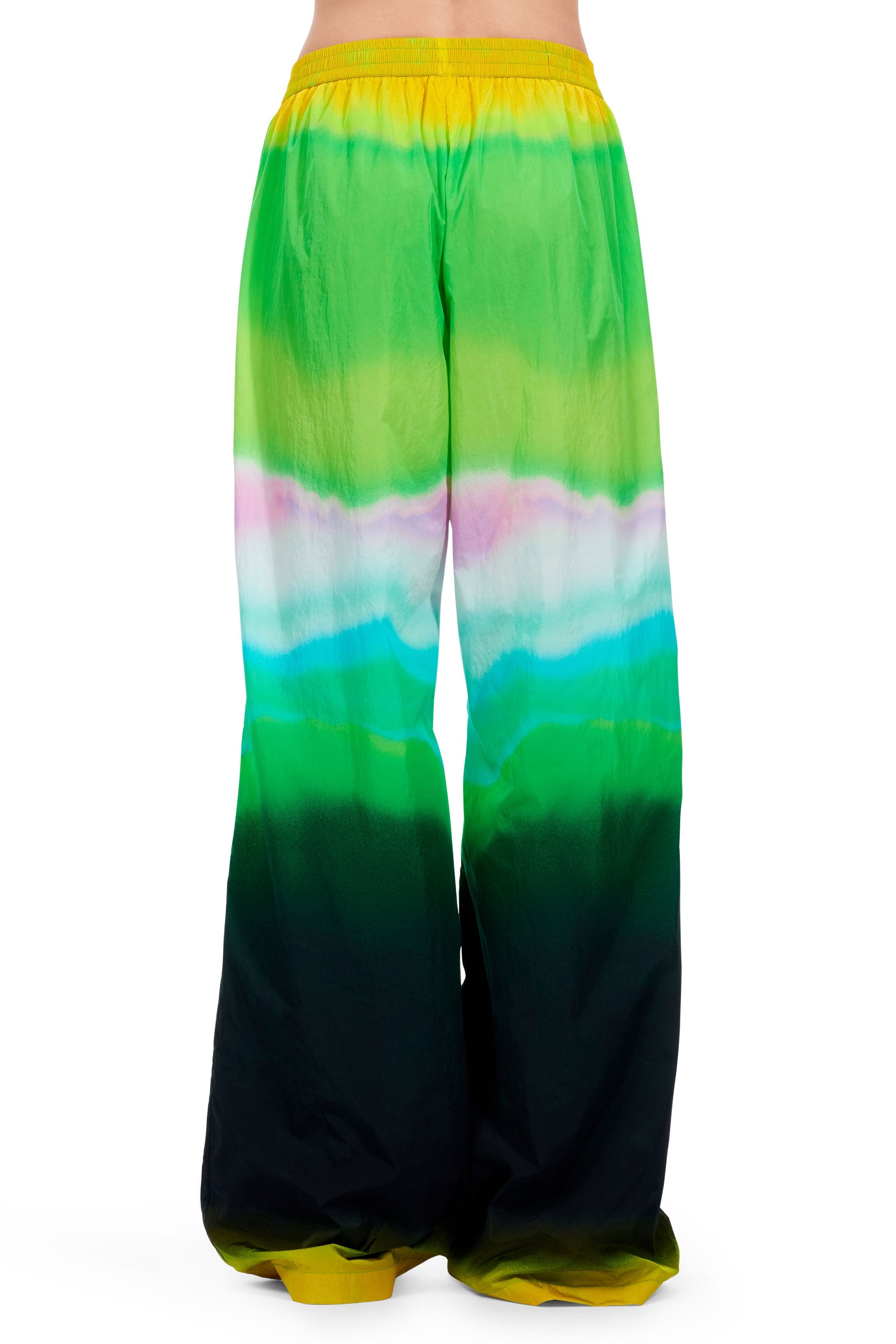 OMBRE NYLON CRYSTAL SLIT TRACK PANT - 3