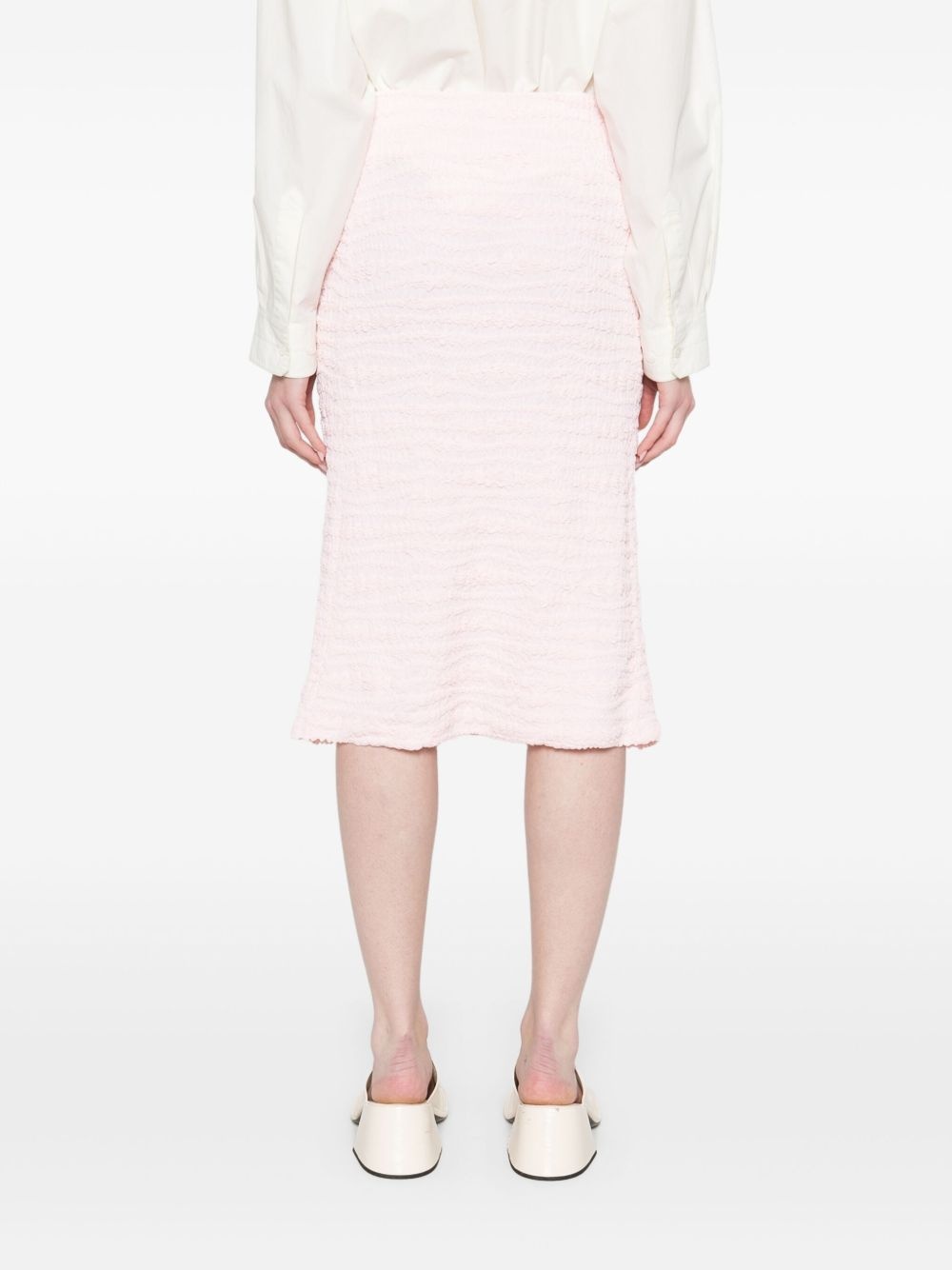 crepe jersey midi skirt - 4