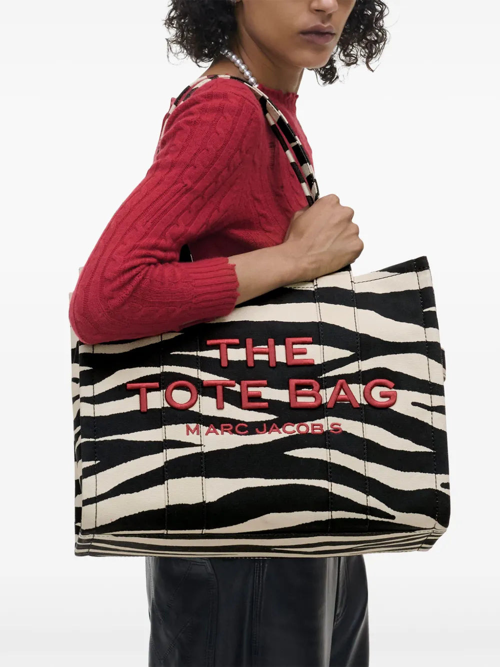 MARC JACOBS - Women The Zebra Canvas Large Tote Bag - 2