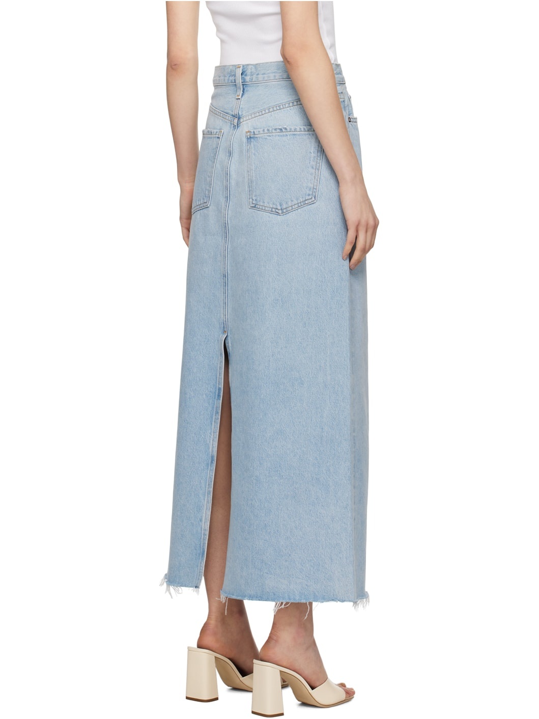 Blue Hilla Denim Maxi Skirt - 3