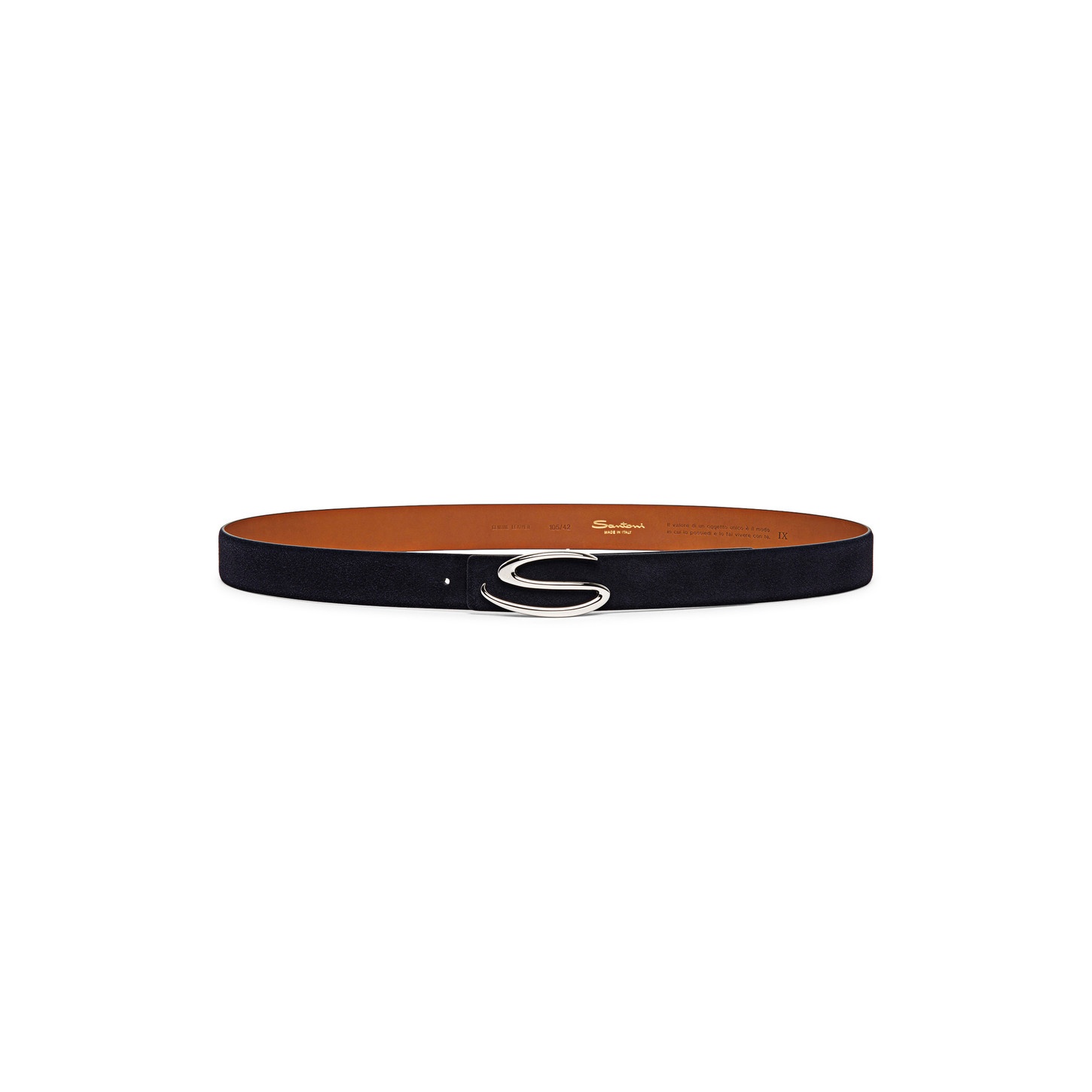Blue suede belt strap - 2