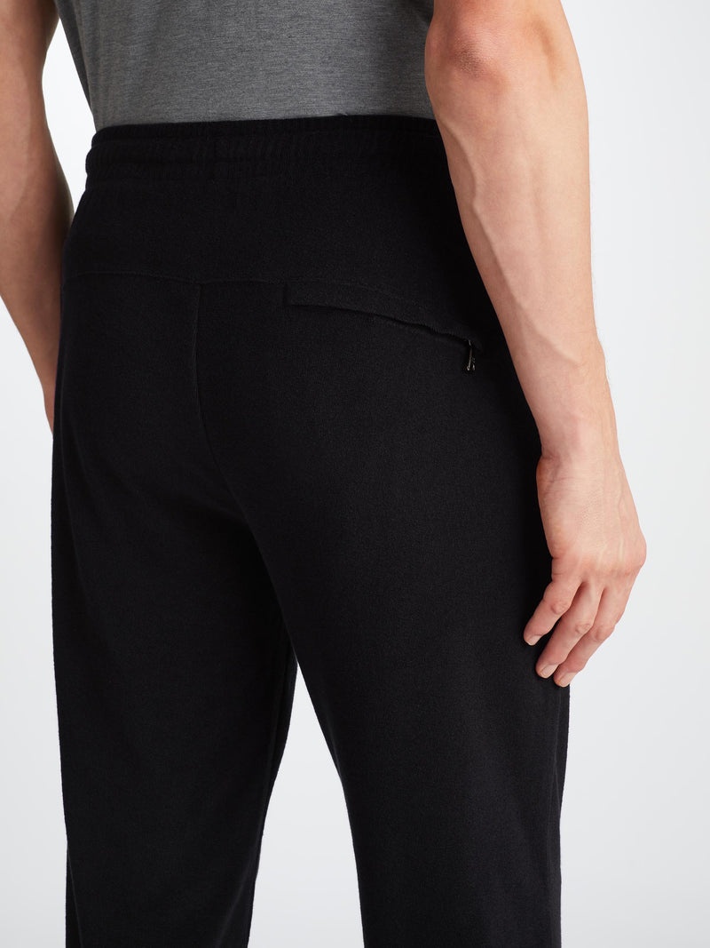Men's Sweatpants Isaac Terry Cotton Black - 6