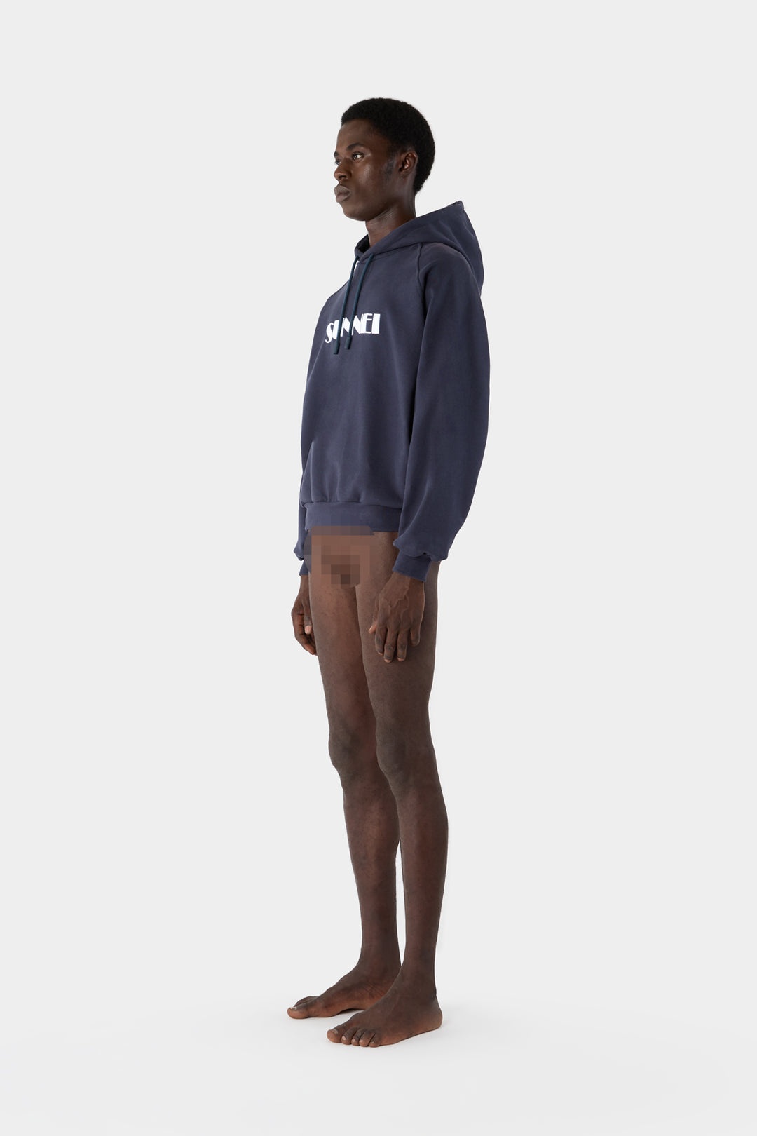 EMBROIDERED HOODIE / dark blue - 6