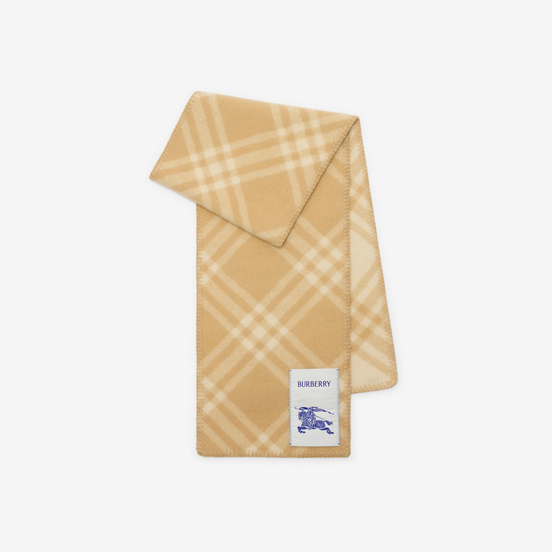 Check Wool Scarf 1