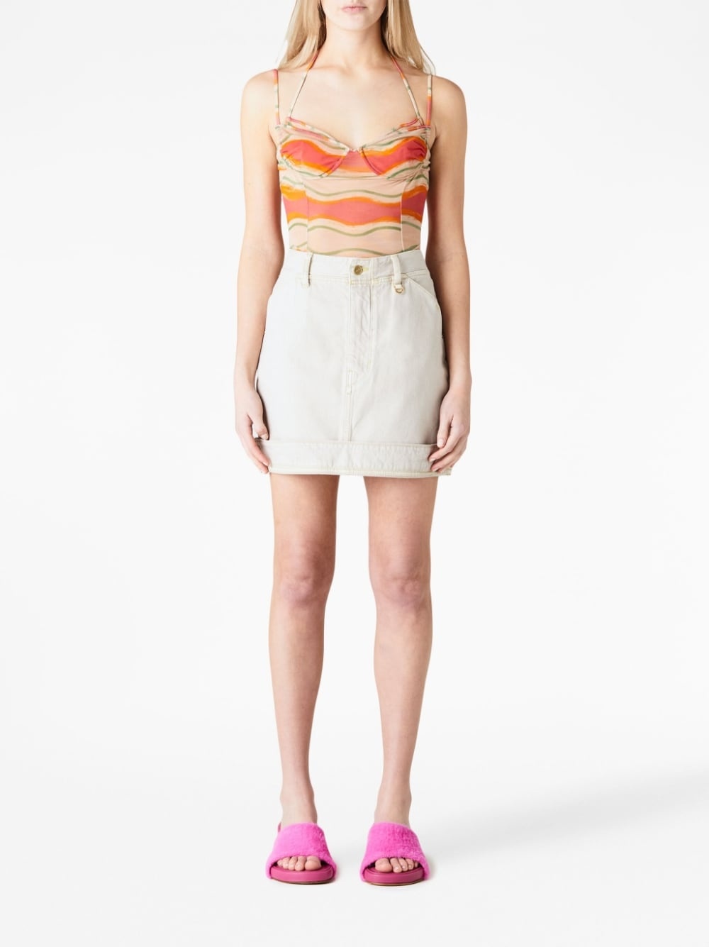 Ilha graphic-print bodysuit - 2