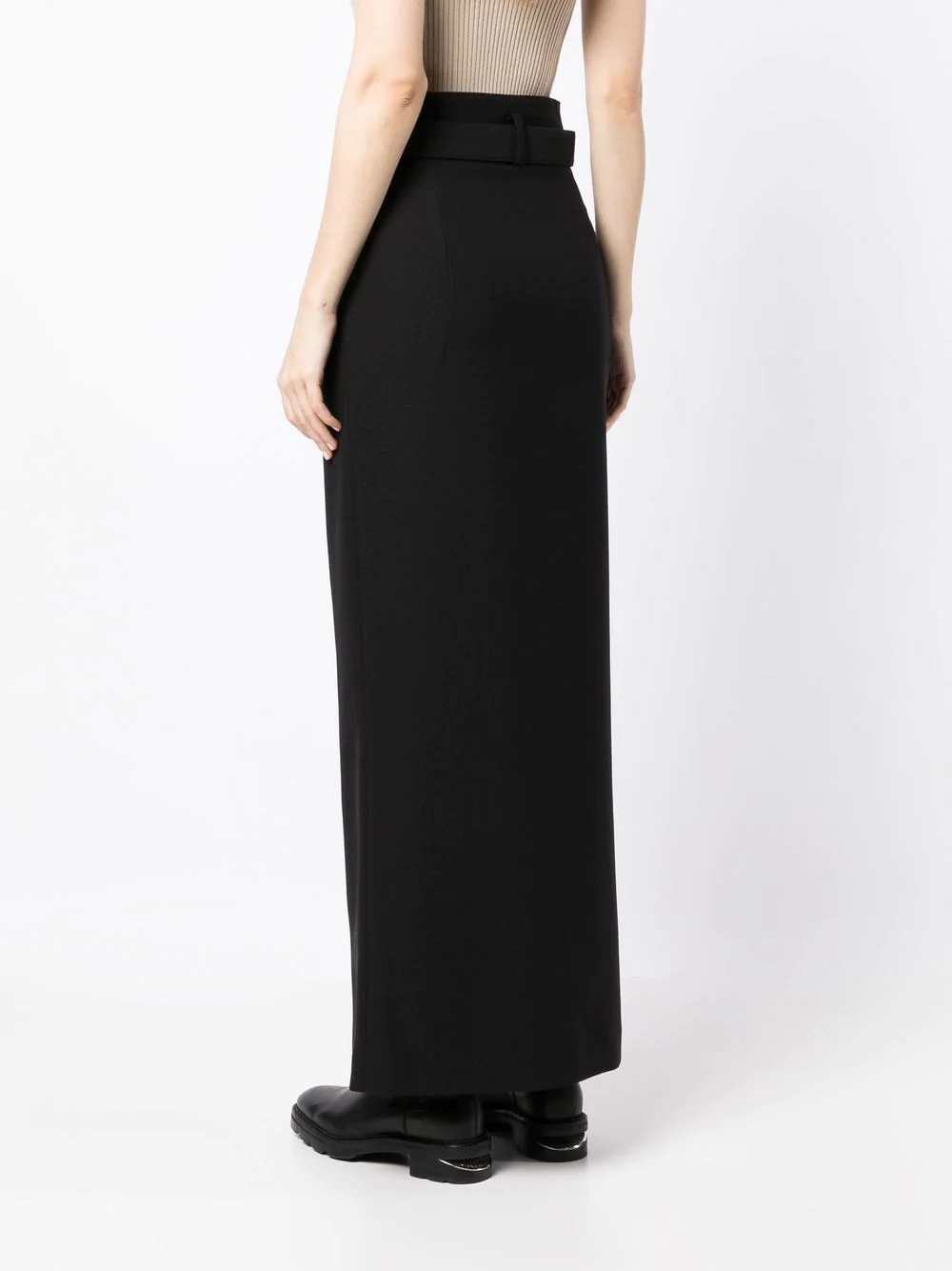 zip-detail high-waisted skirt - 4