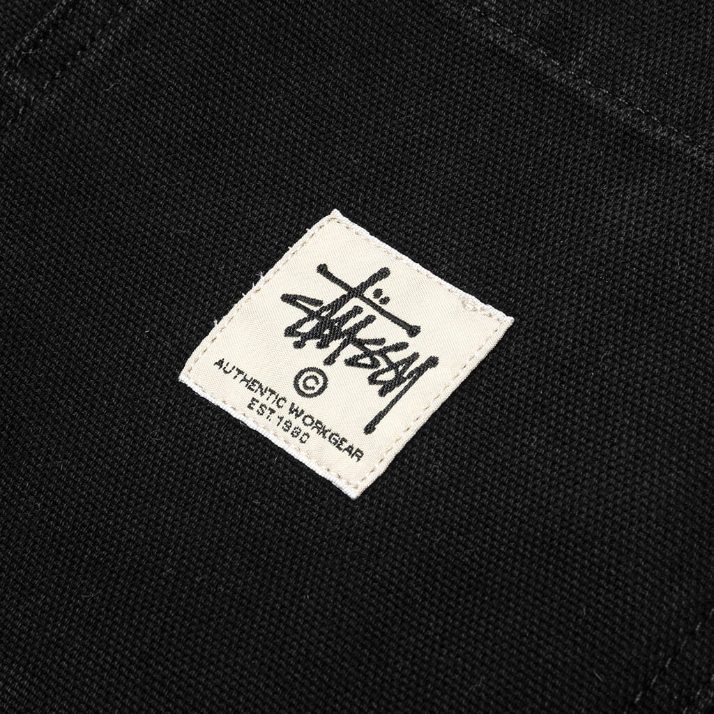 STUSSY CANVAS WORK PANT - BLACK - 3