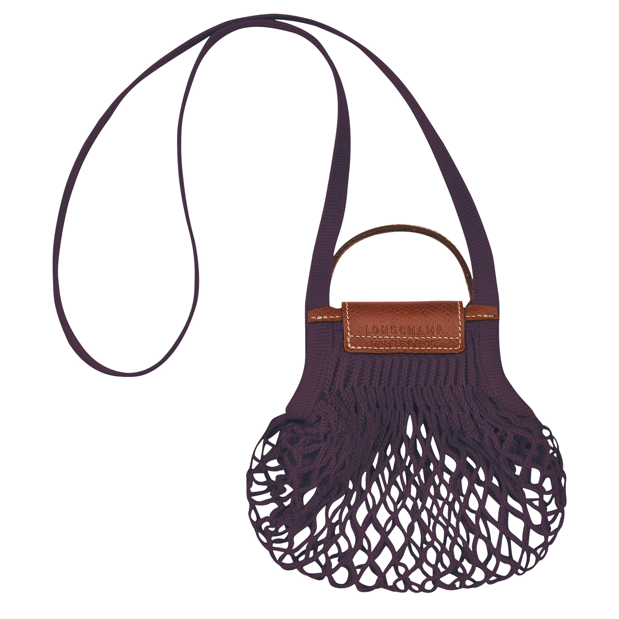 Le Pliage Filet XS Mesh bag Eggplant - Canvas - 4