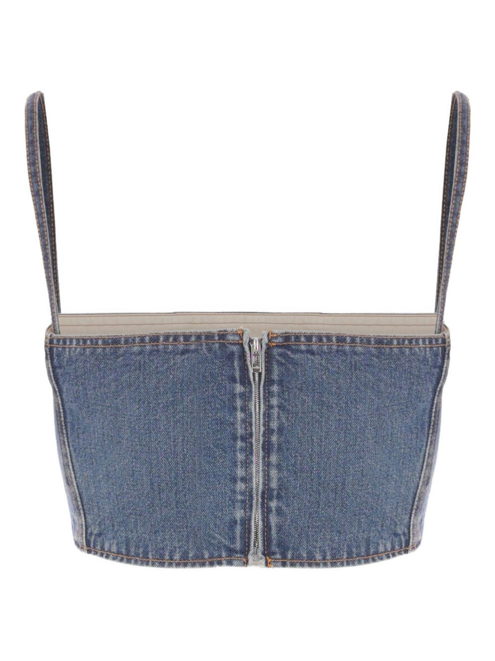 Denim bustier top - 4