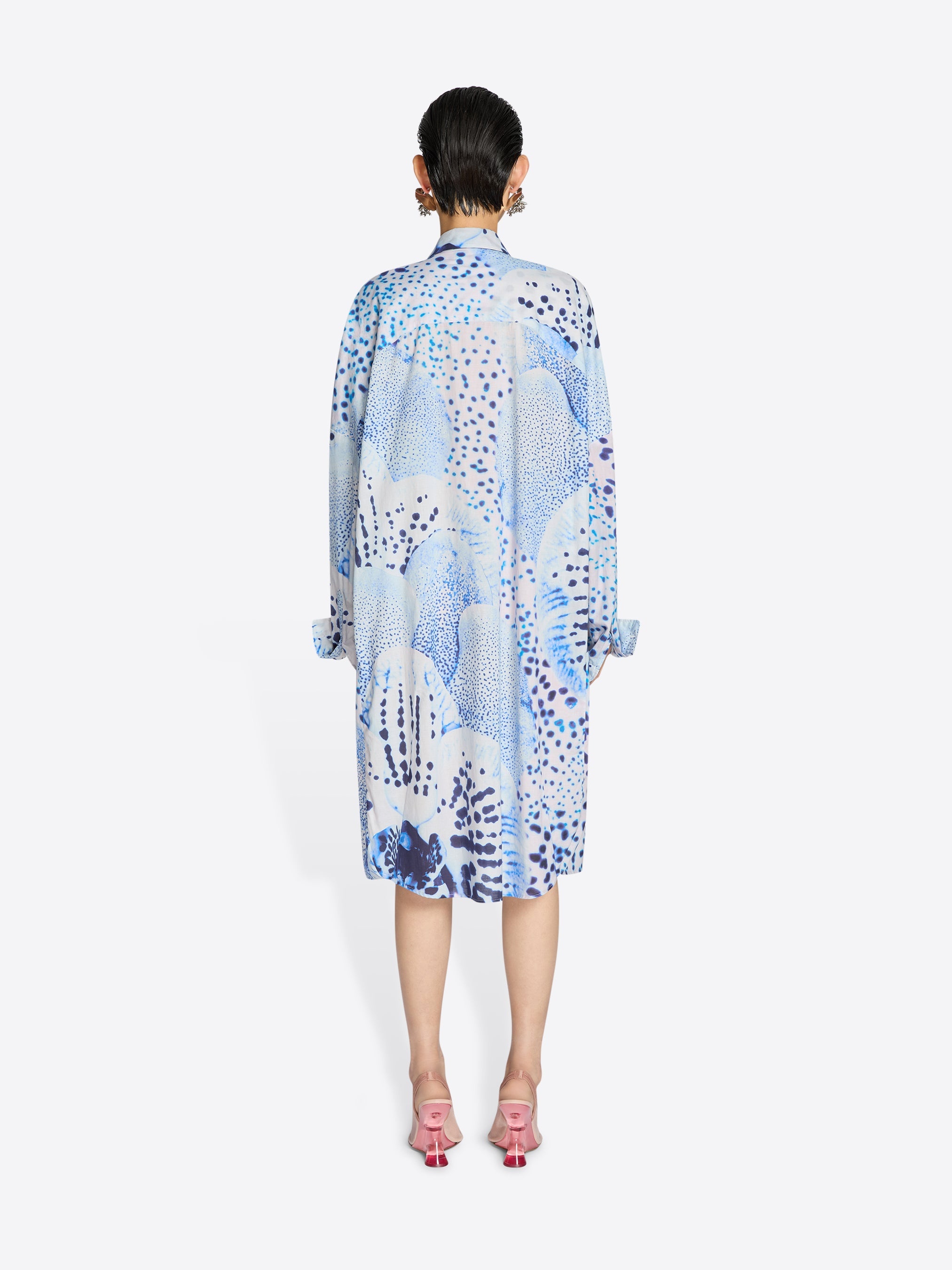 PRINTED SHIRT DRESS - 4