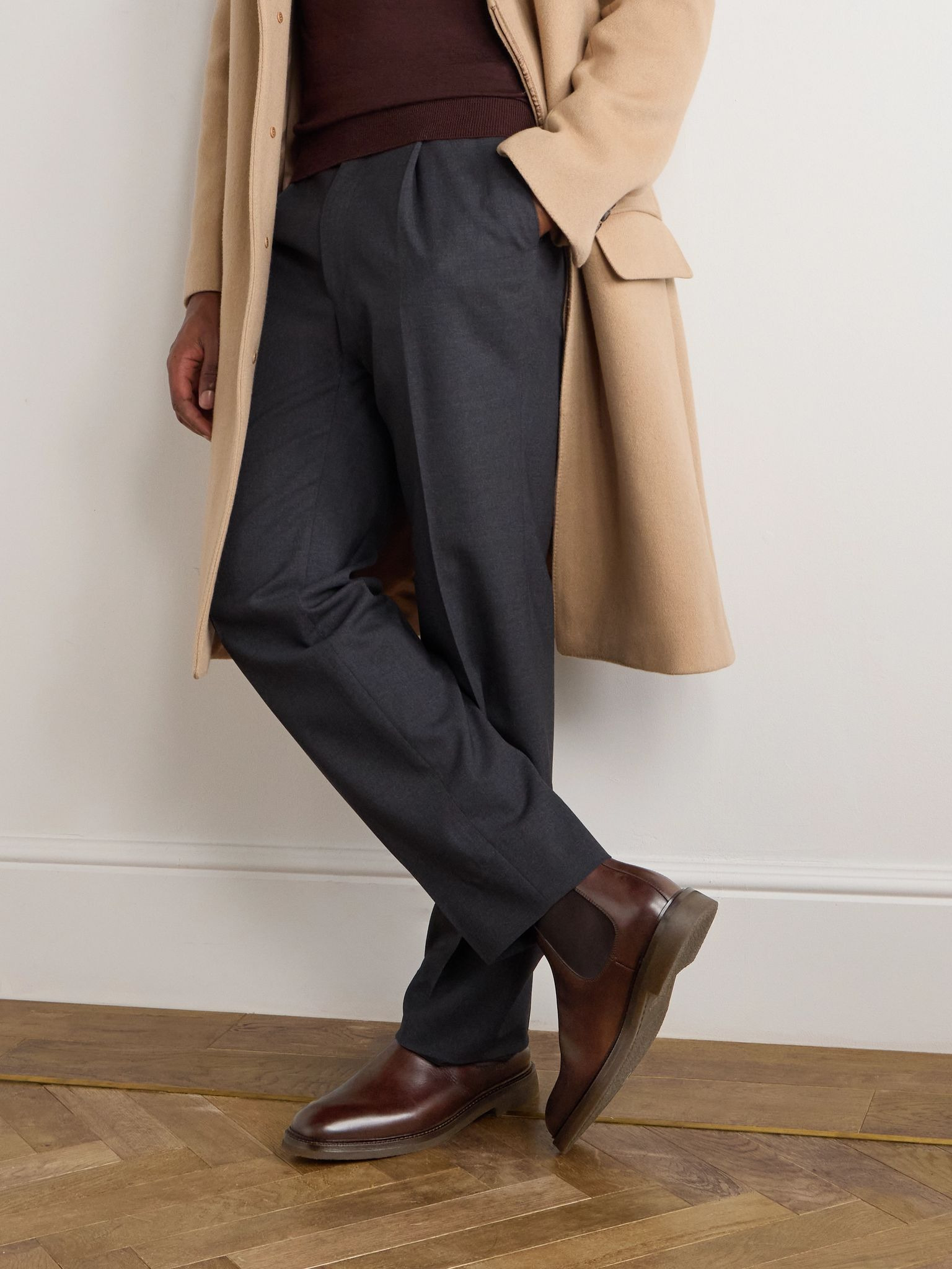 Leather Chelsea Boots Brown - 2