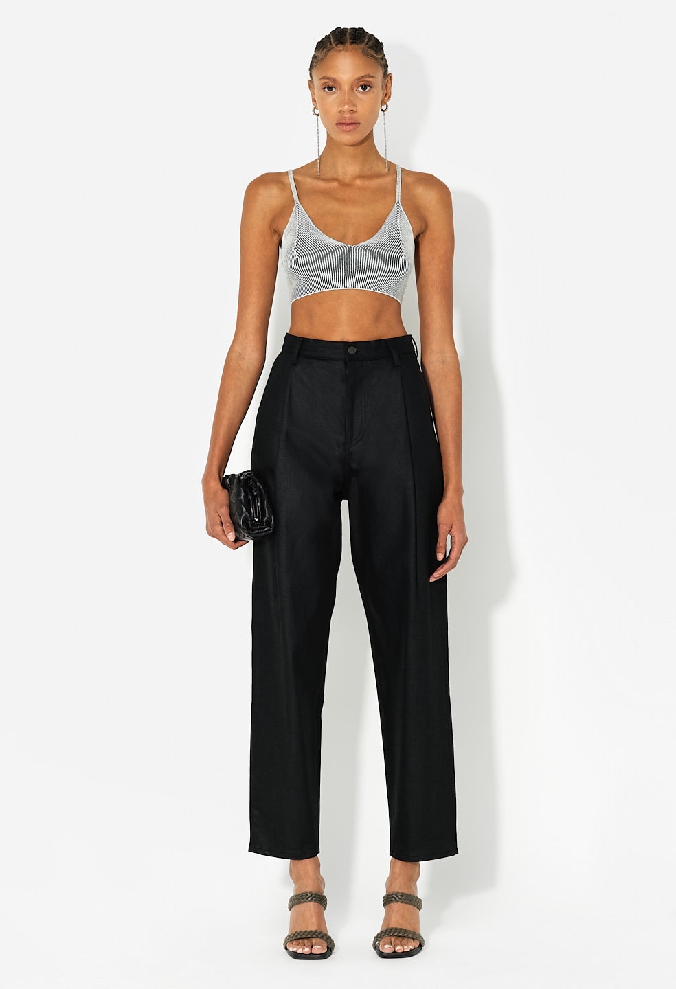 SILK COTTON RIB BRALETTE - 2