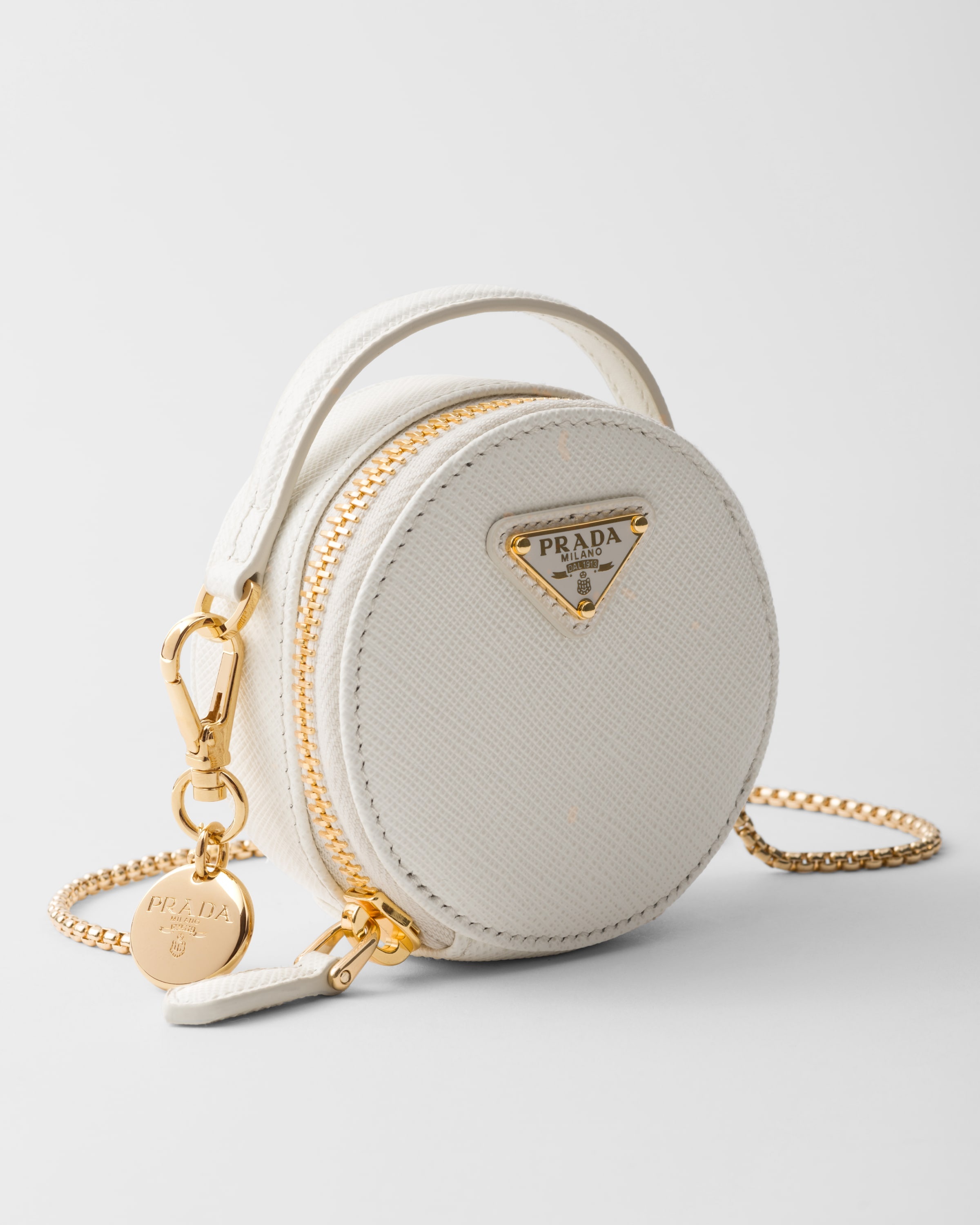 Saffiano leather mini-pouch - 5