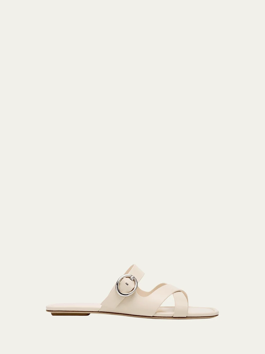 Villa Leather Slide Sandals - 1