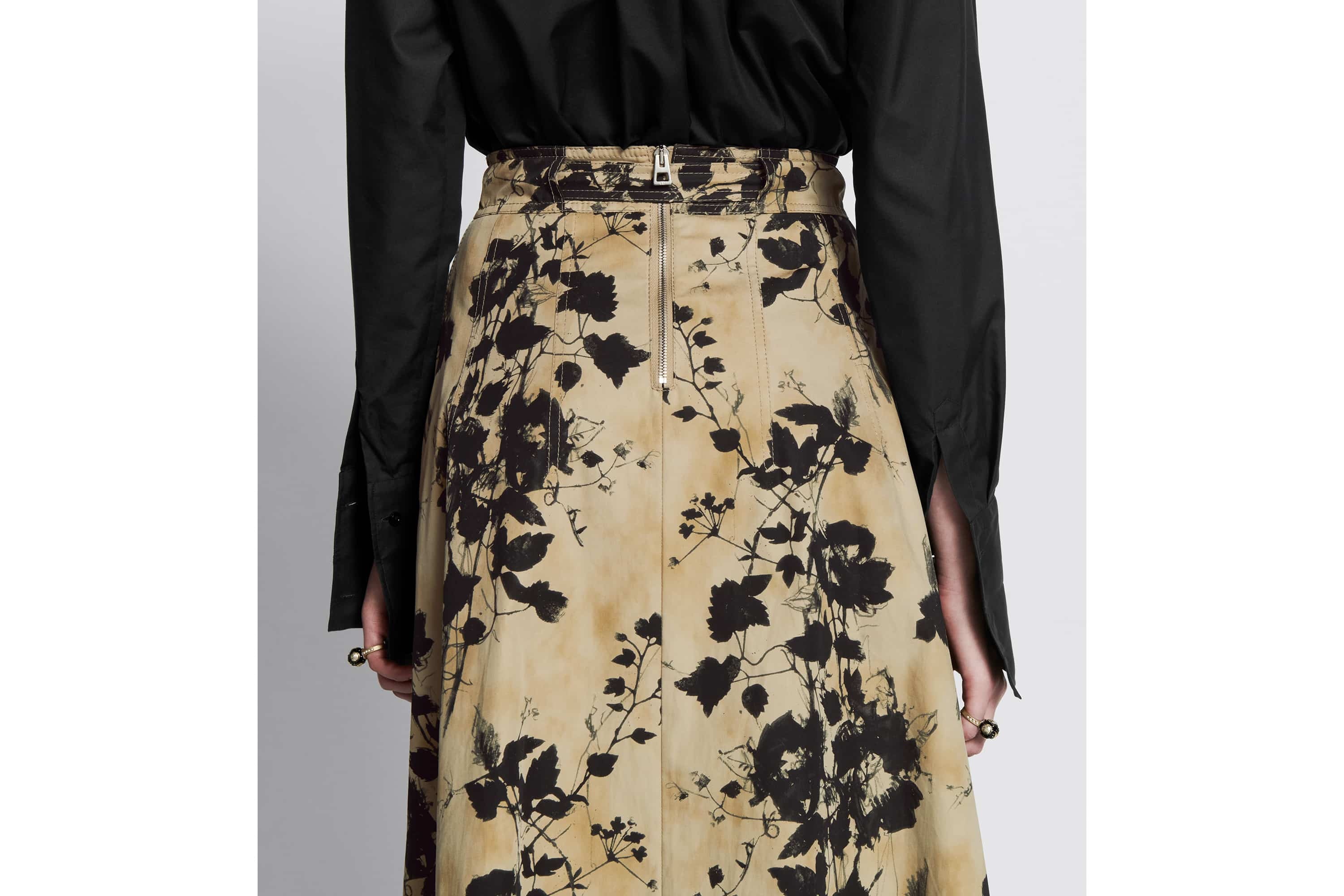 Flared Mid-Length Skirt - 6