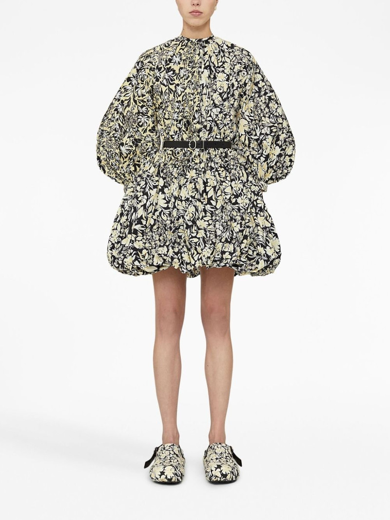 Jil Sander floral-print puffball dress outlook