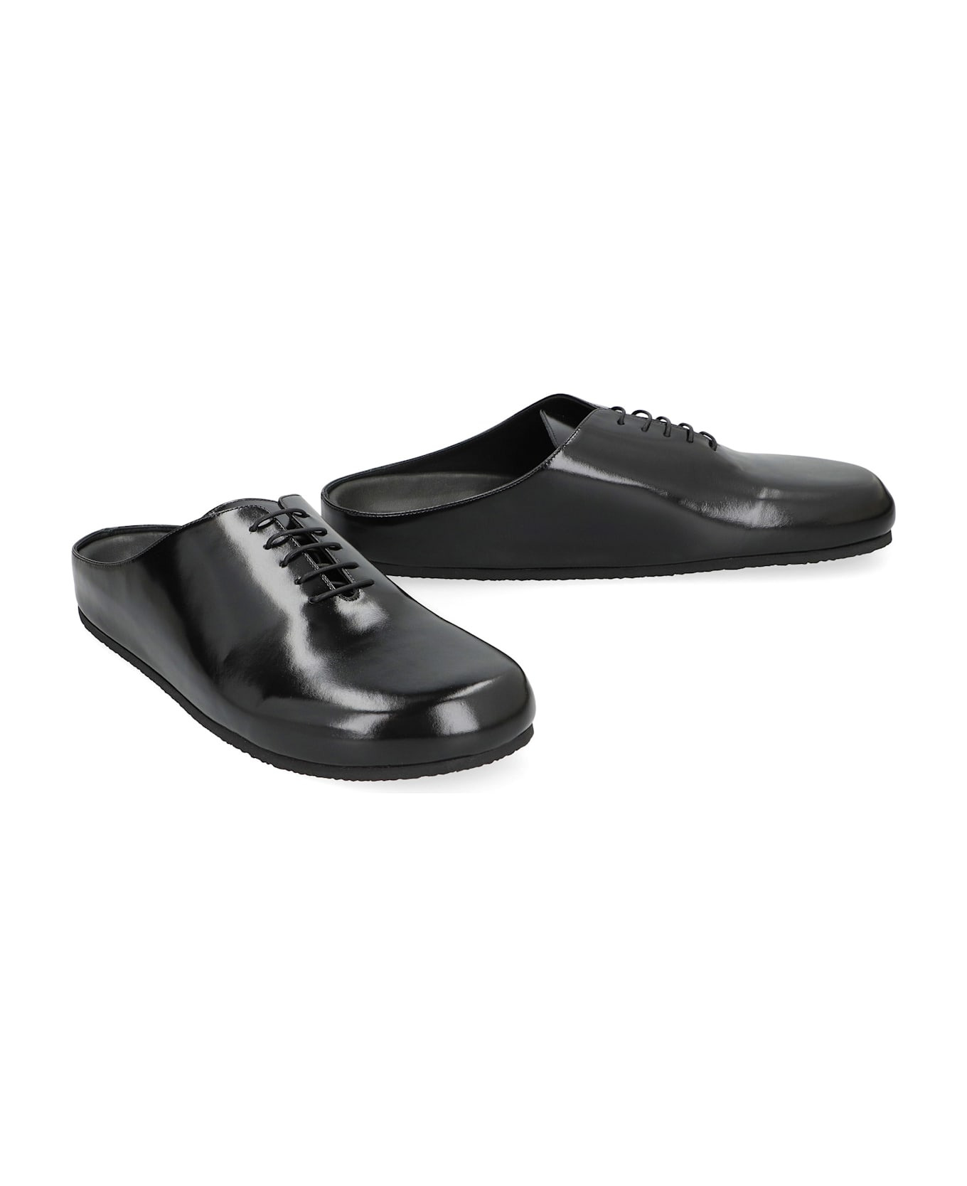 Mules Derby Shoes In Leather - 3