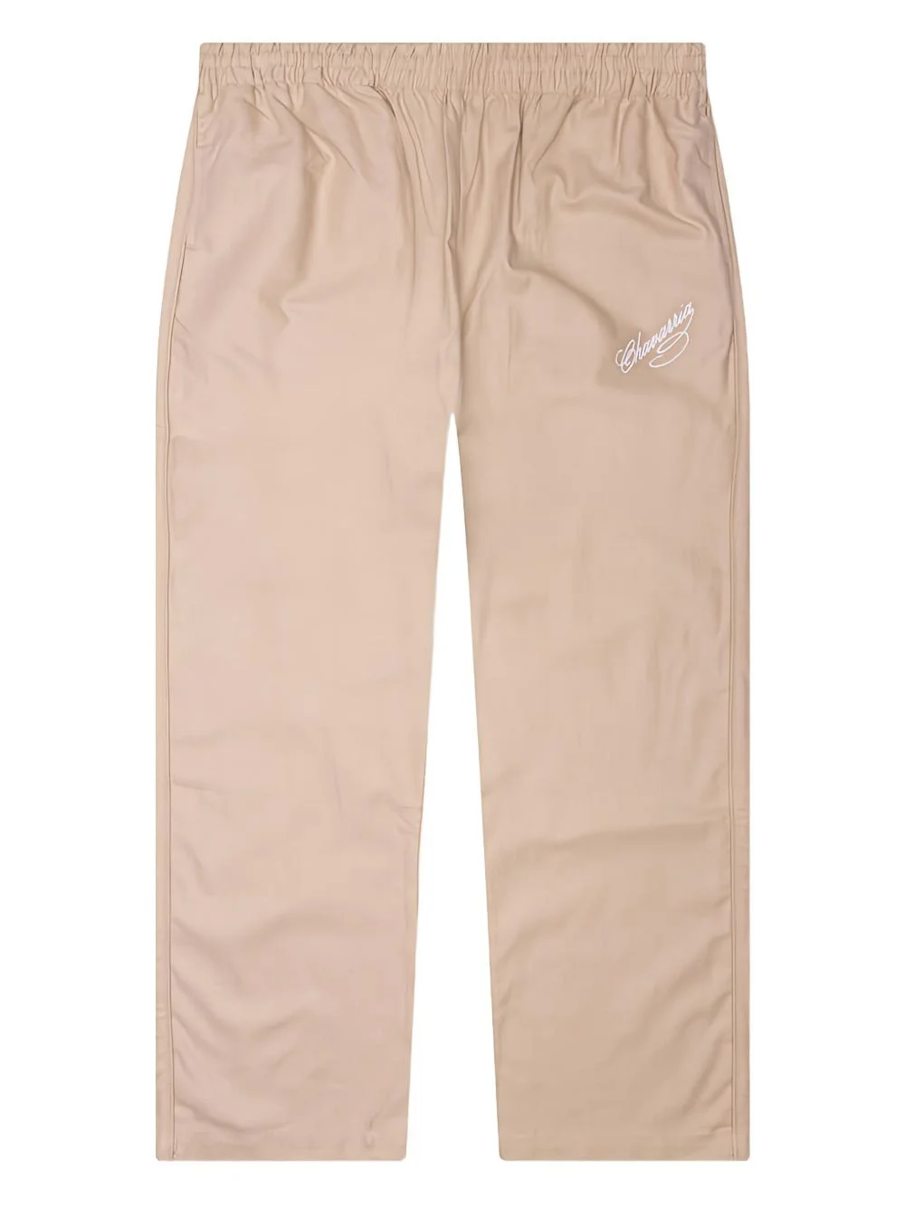 embroidered elasticated trousers - 1