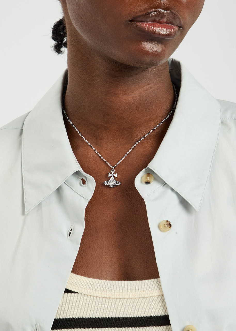 Vivienne Westwood Mila orb Pavé Necklace - 2