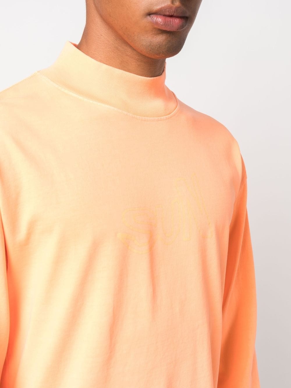 high-neck cotton sweatshirt - 6