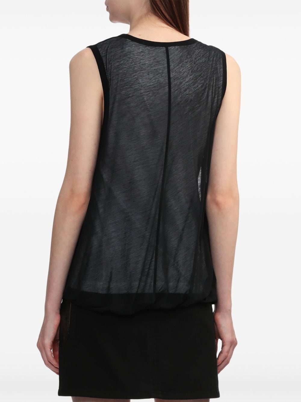 layered cotton tank top - 4