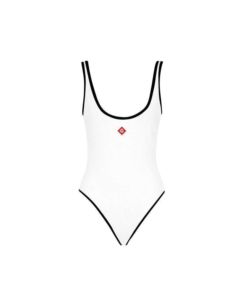 Black Trim Swimsuit 1