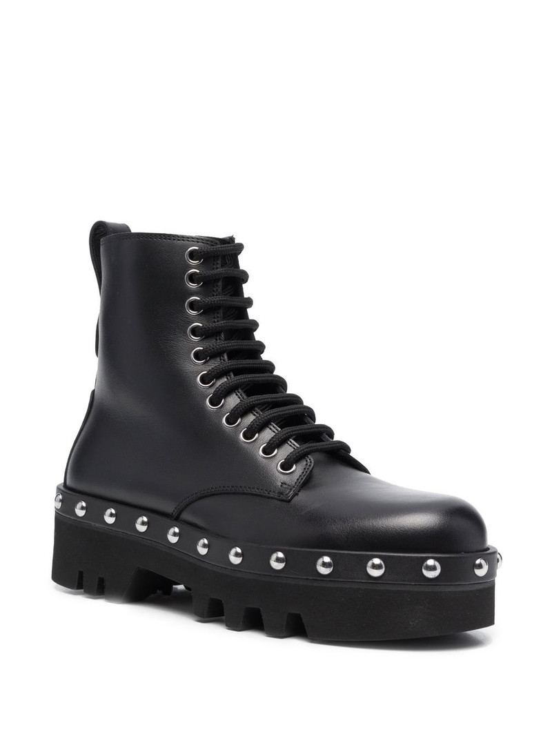FURLA studded lace-up boots outlook