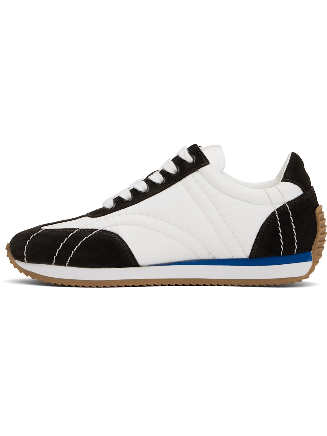 White & Brown Sport Sneakers - 3