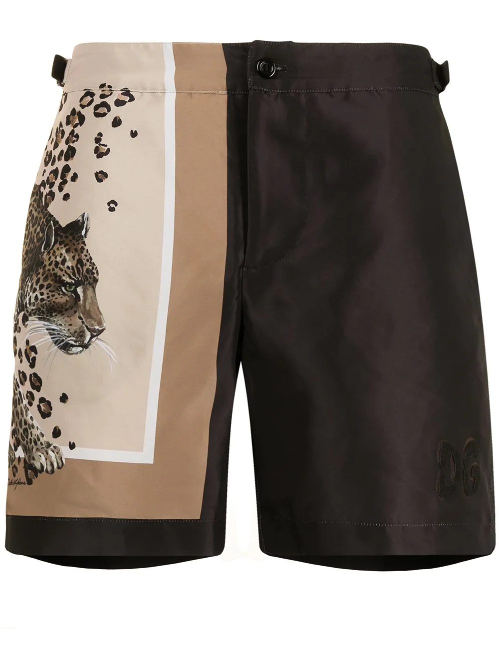 leopard-print swim shorts - 1