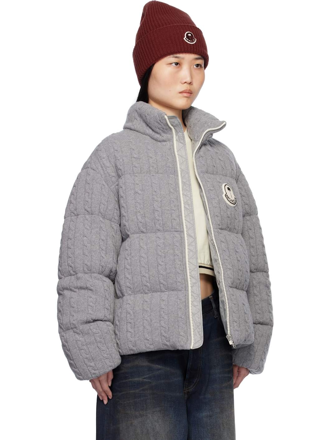 Moncler x Palm Angels Gray Austru Down Jacket - 2