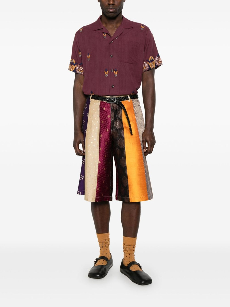 KARTIK RESEARCH patterned-jacquard shorts outlook