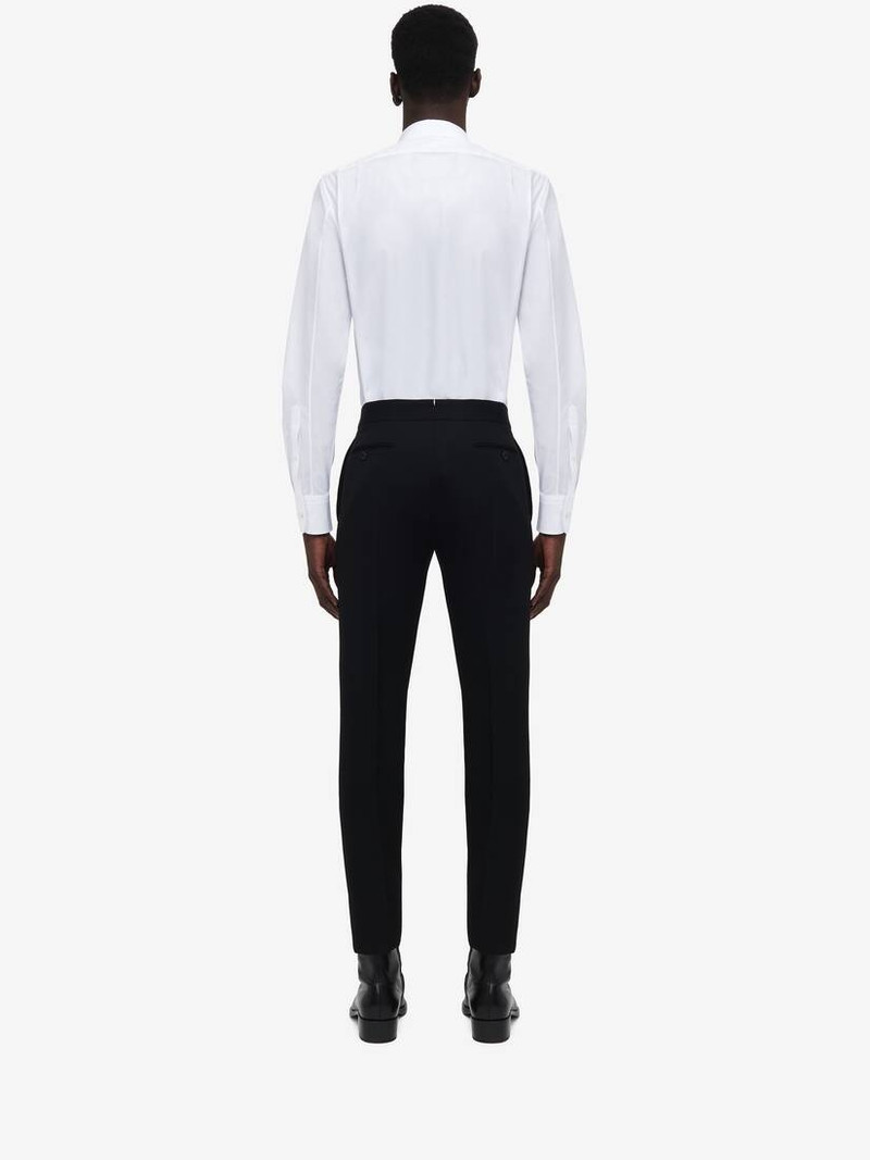 Men's Feather Jet Applique Shirt in White 4